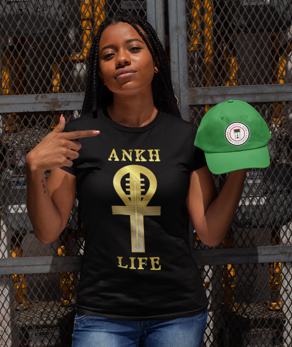 MAi9 Unisex T Ankh Life design $35 – MAARIFA * ASAR
