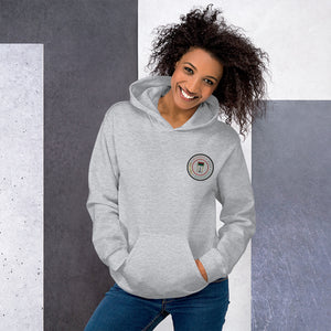 
                  
                    Load image into Gallery viewer, Logo Embroidered Unisex Pullover Hoodie. Everyone needs a cozy go-to hoodie to curl up in, so go for one that&amp;#39;s soft, smooth, and stylish. It&amp;#39;s the perfect choice for cooler evenings!  • 50% cotton, 50% polyester  • Double-lined hood • Double-needle stitching throughout  • Air-jet spun yarn with a soft feel and reduced pilling • 1x1 athletic rib knit cuffs and waistband with spandex • Front pouch pocket
                  
                