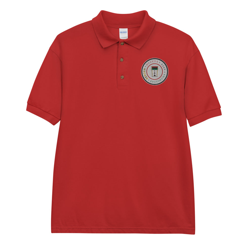 Red Cotton Polo Shirt - Embroidered by Bannerbuzz
