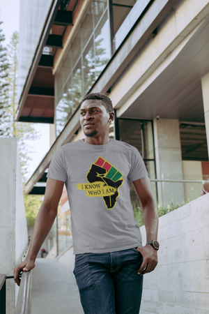 
                  
                    Load image into Gallery viewer, Special Embroidered Patch Africa Unisex tee 4.5 oz. (US) 7.5 oz (CA), 100% preshrunk ring spun cotton/polyester t-shirt, semi-fitted, high stitch density, seamless double needle 3/4&amp;quot; collar, taped neck and shoulders, rolled forward shoulders, double needle sleeve and bottom hems, quarter-turned to eliminate center crease. 
                  
                