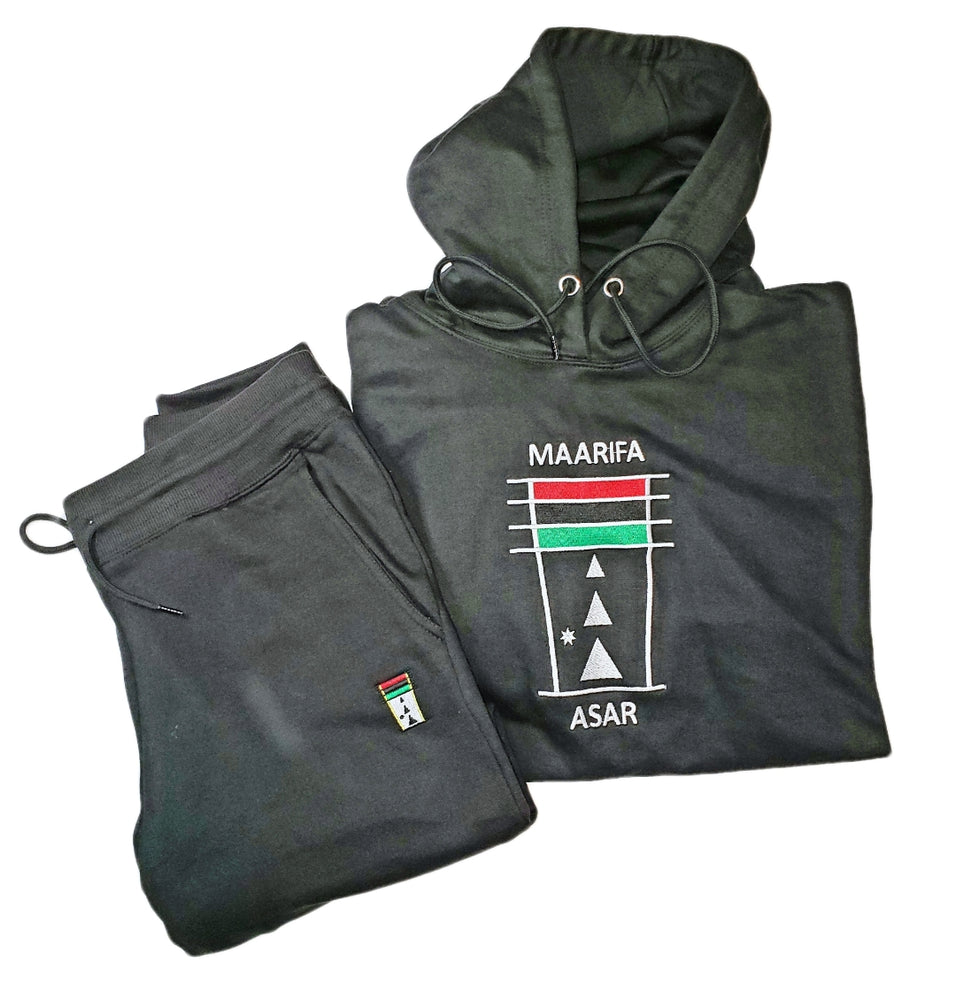 
                  
                    Load image into Gallery viewer, MAi23: Black Hoodie Jogger Sets $85
                  
                