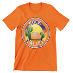 Special Embroidered Patch Valley design Unisex T-shirt 4.5 oz 7.5 (U.S) 100%   preshrunk ring spun cotton/polyester t-shirt, semi fitted, high stitch density, seamless double needled 3/4" collar, taped neck and shoulders, double needled sleeve and bottom hems.